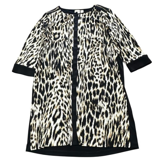 CHICOS ANIMAL PRINT SHIFT DRESS 152 LARGE