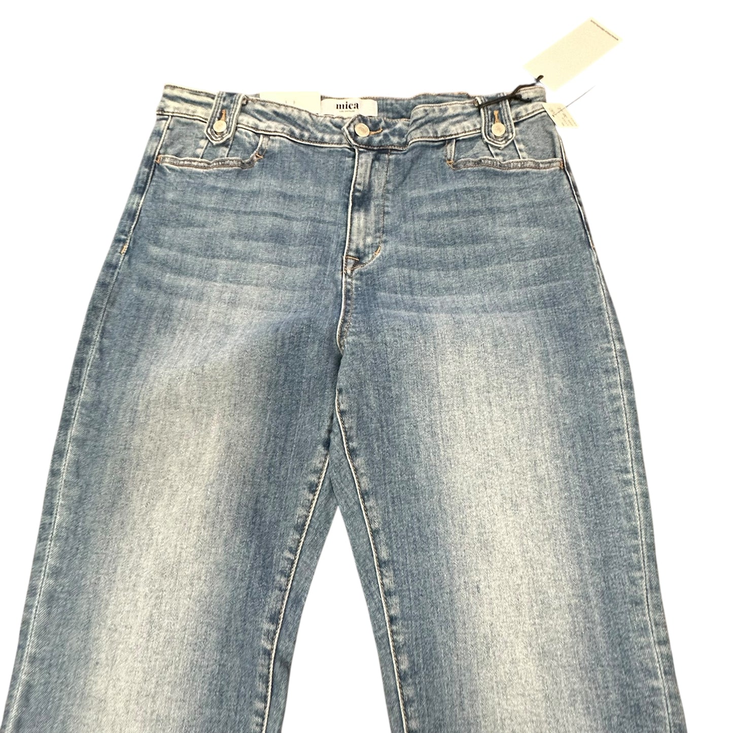 MICA DENIM HIGH RISE FLARE BLUE JEANS 100 NWT $50 SZ 12/32