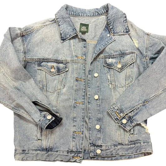 WILD FABLE BLUE DENIM JACKET OVERSIZED 100 SMALL