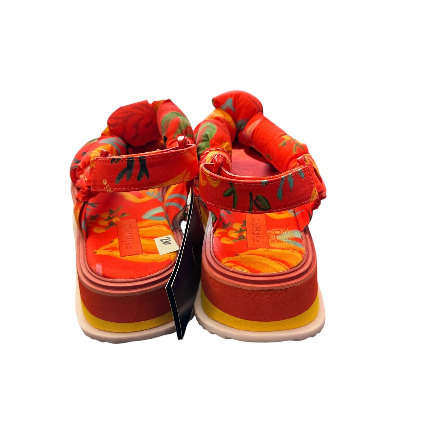 FARM RIO RED FRUIT SANDALS NWB 26 SZ 10
