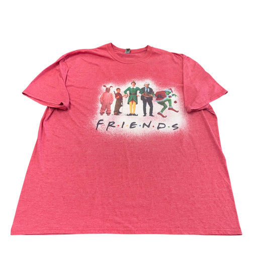 CHRISTMAS FRIENDS RED TSHIRT 57 3XL