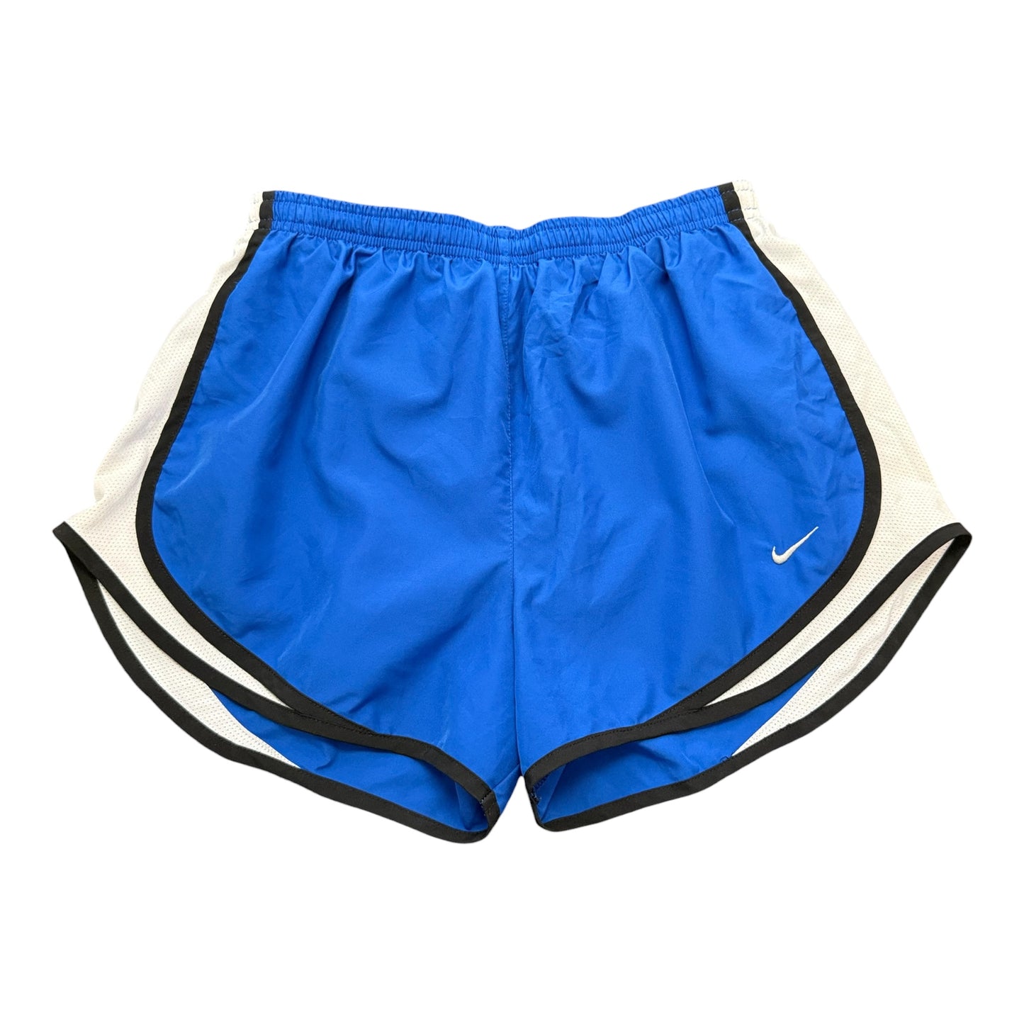 NIKE DRI FIT RUNNING SHORTS BLUE WHITE 100 MEDIUM
