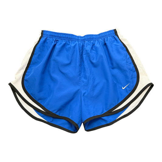 NIKE DRI FIT RUNNING SHORTS BLUE WHITE 100 MEDIUM