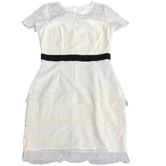 WHITE NWT SHEATH DRESS 100 LARGE