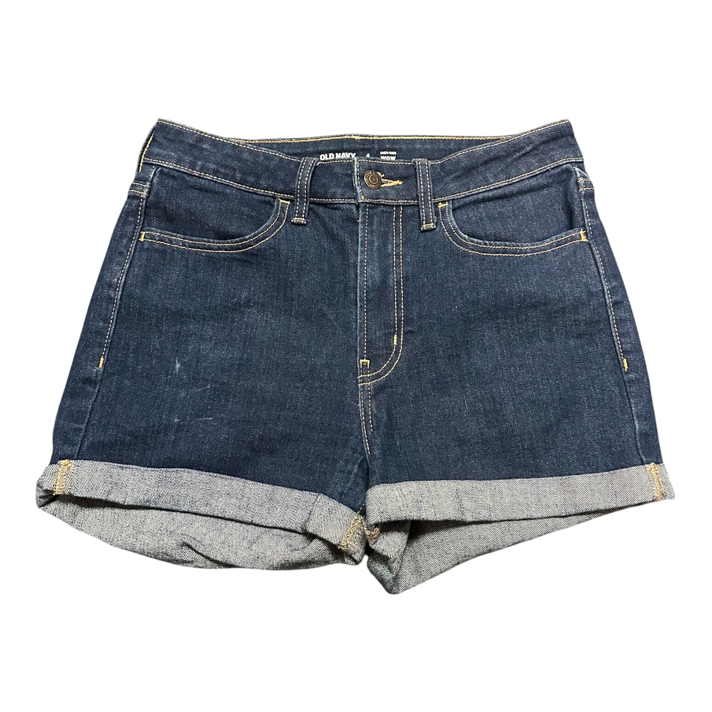 OLD NAVY HIGH RISE WOW BLUE DENIM SHORTS 158 SZ 4
