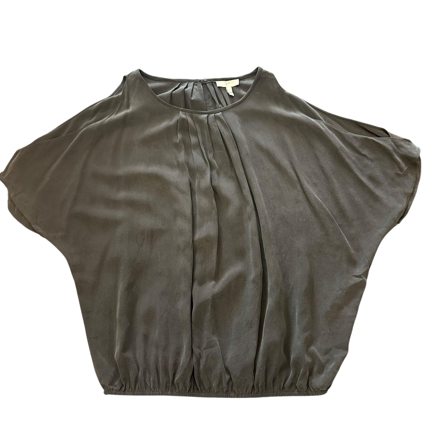 JOIE BLACK 100% SILK BLOUSE SPLIT SLEEVES 249 SMALL