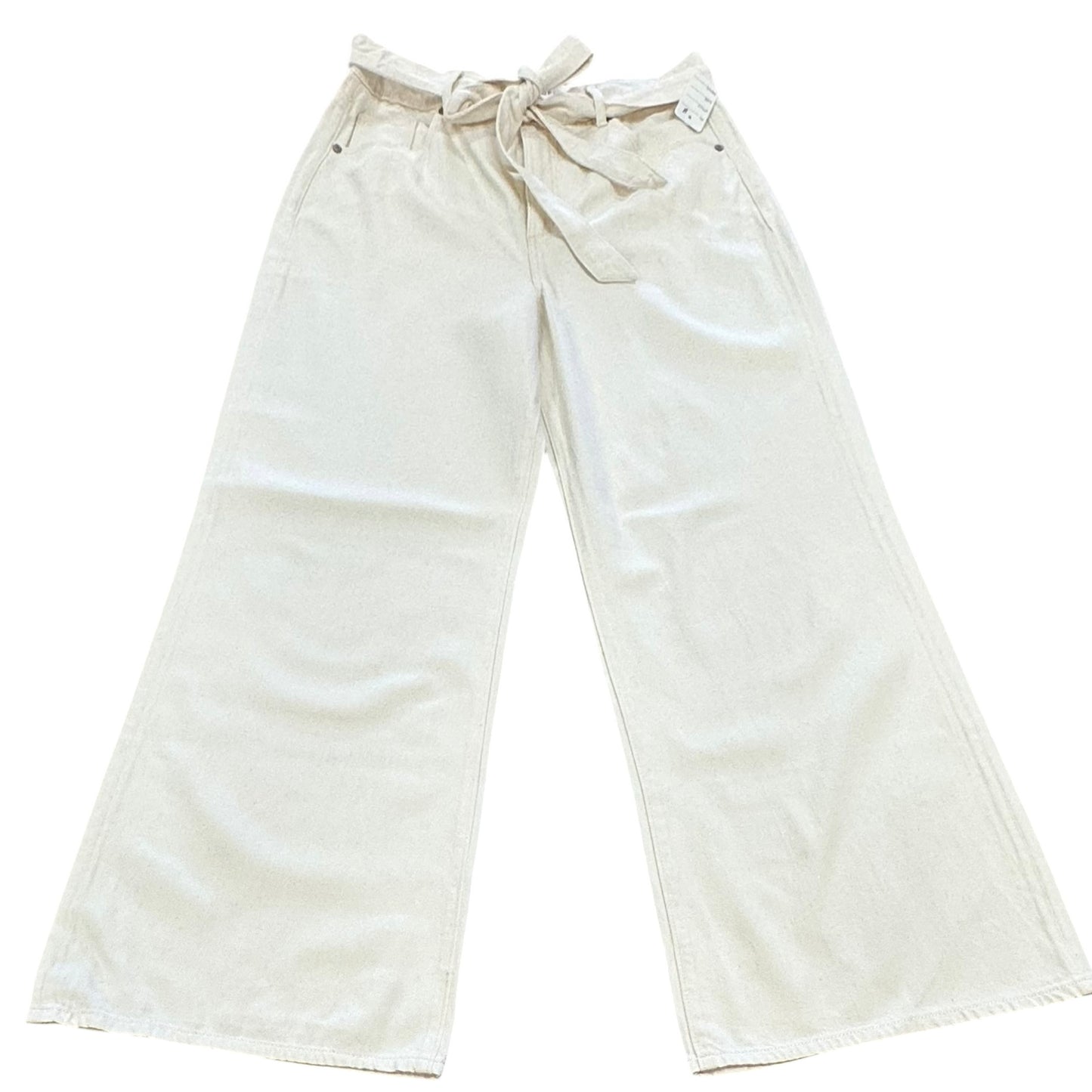 LOFT THE PALAZZO HIGH RISE BEIGE TROUSERS 8 NWT SZ 12