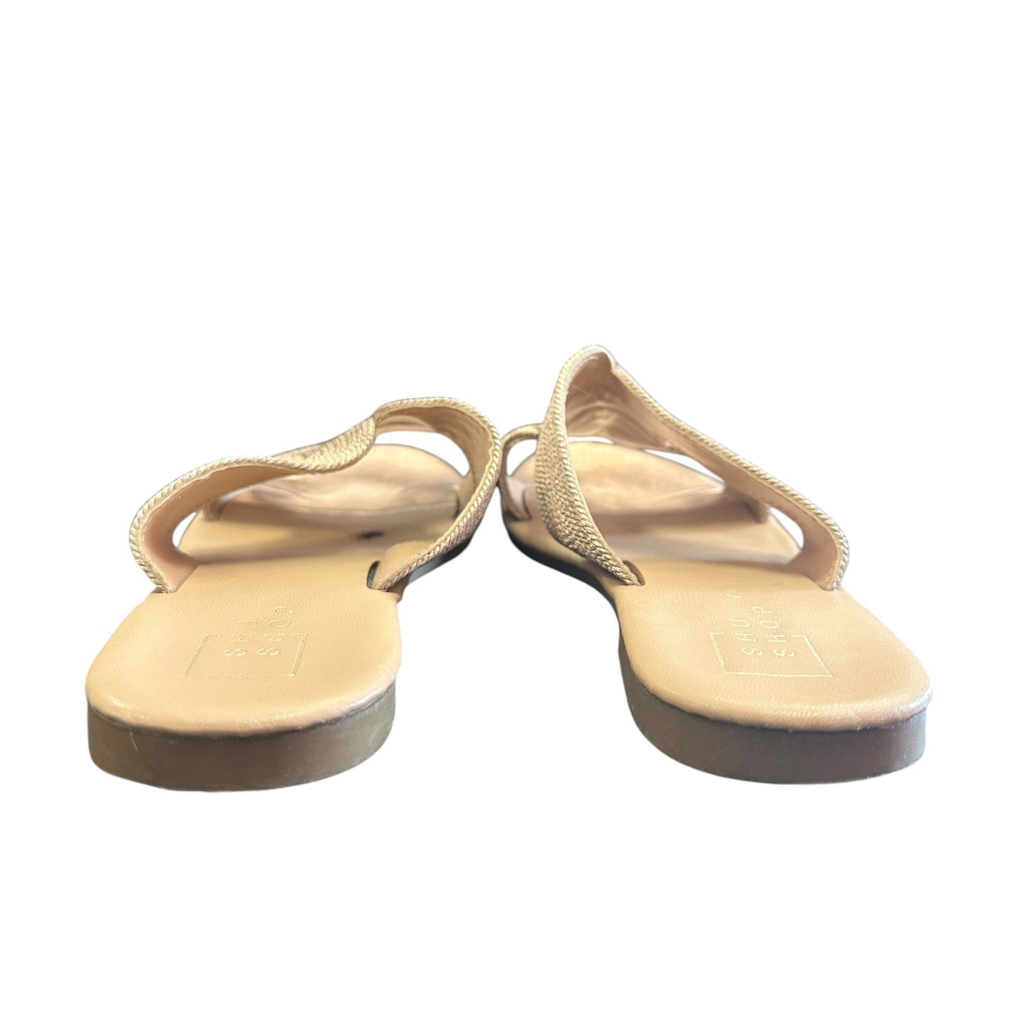 SHU SHOP BRONZE FLAT SANDALS 244 SZ 10