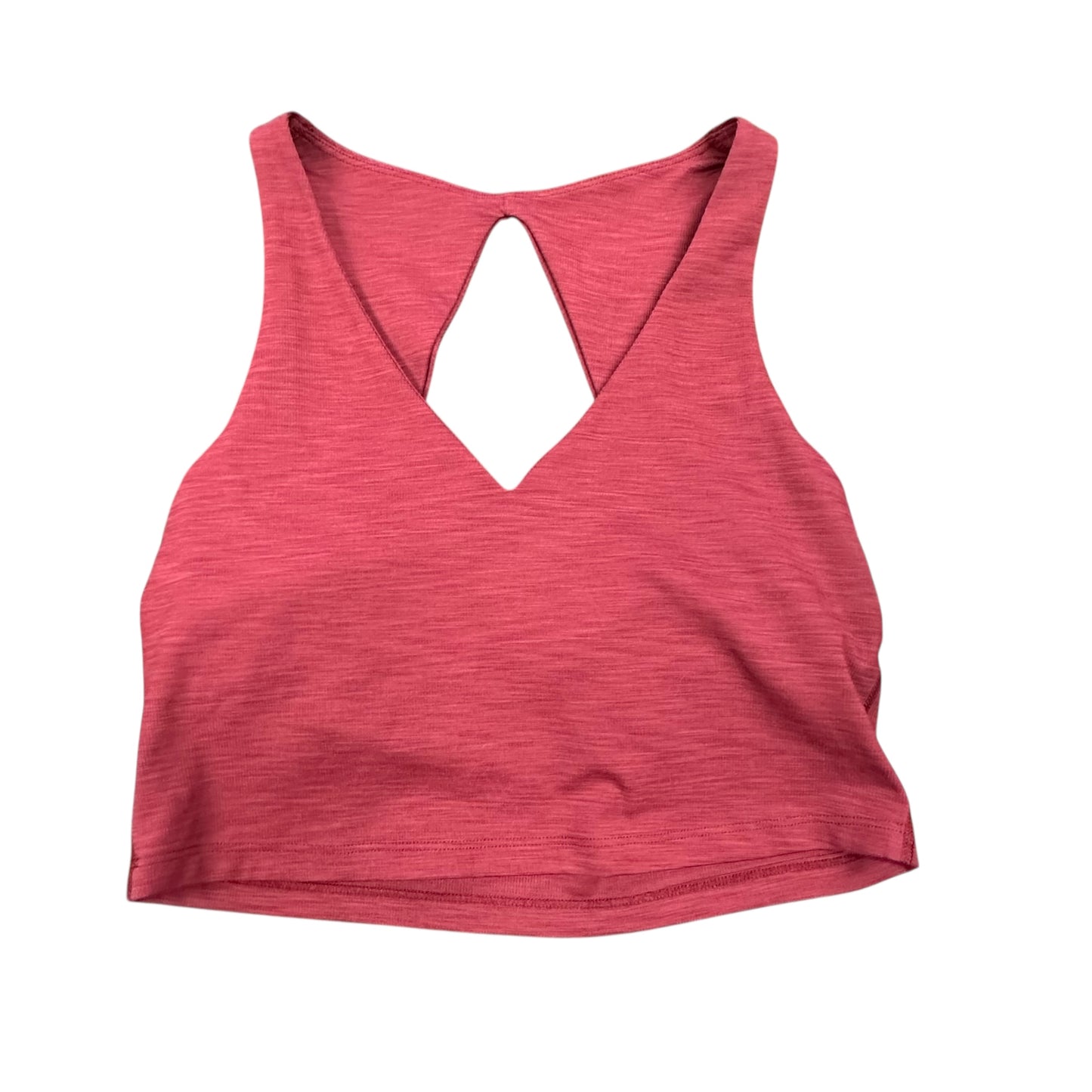 BEYOND YOGA CROPPED TANK BRICK RED OPEN BACK 26 LARGE