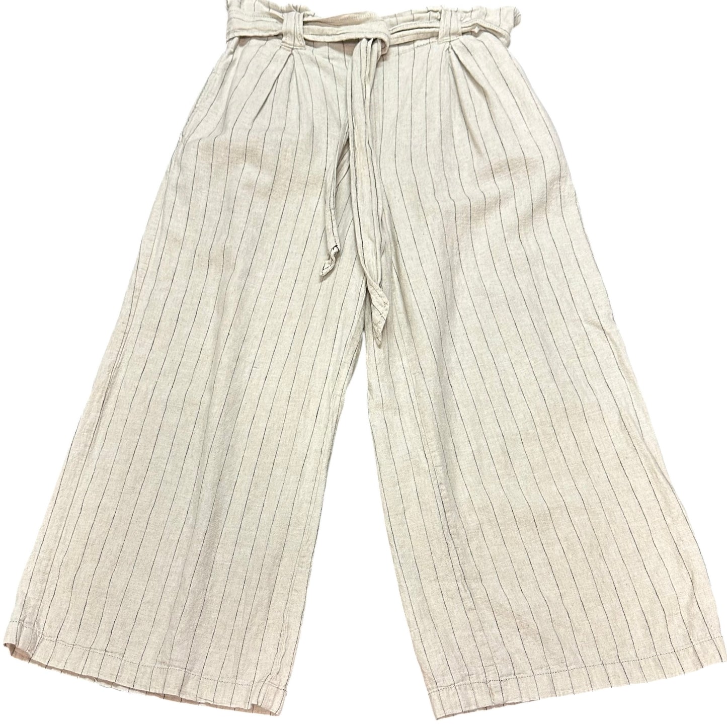 MAX STUDIO CROPPED WIDE LEG PINSTRIPED 239 SMALL