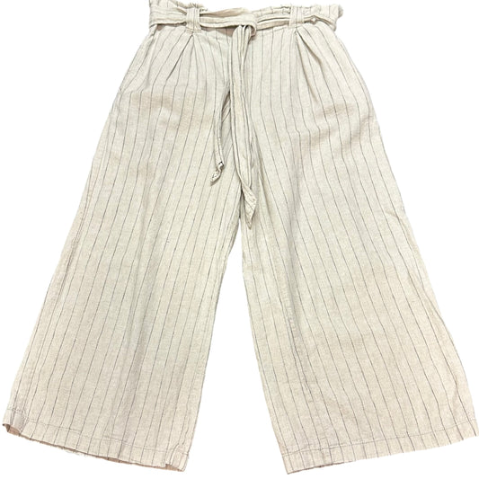 MAX STUDIO CROPPED WIDE LEG PINSTRIPED 239 SMALL