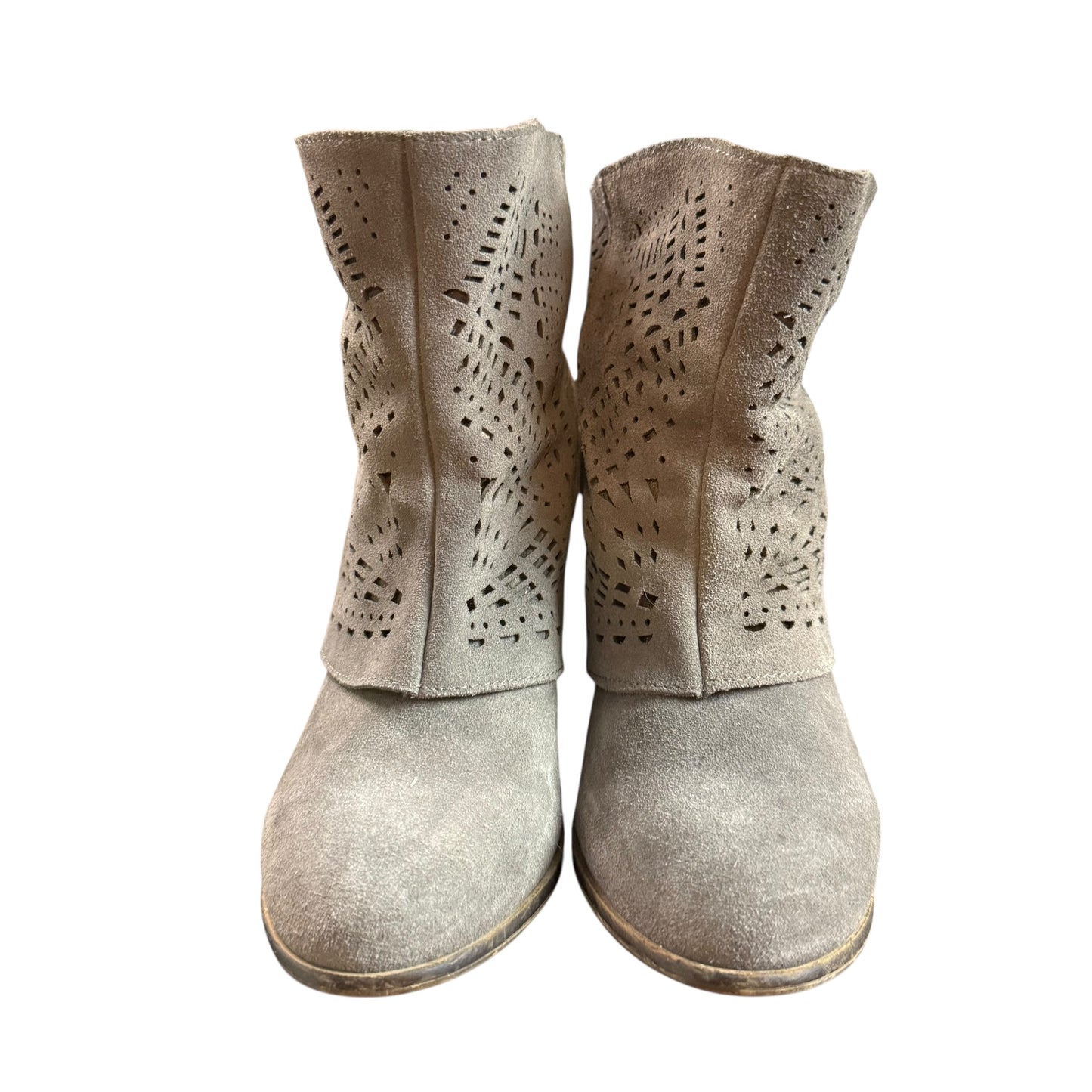 NAUGHTY MONKEY LYRICS BOOTIES GRAY LASER CUT 241 SZ 8.5