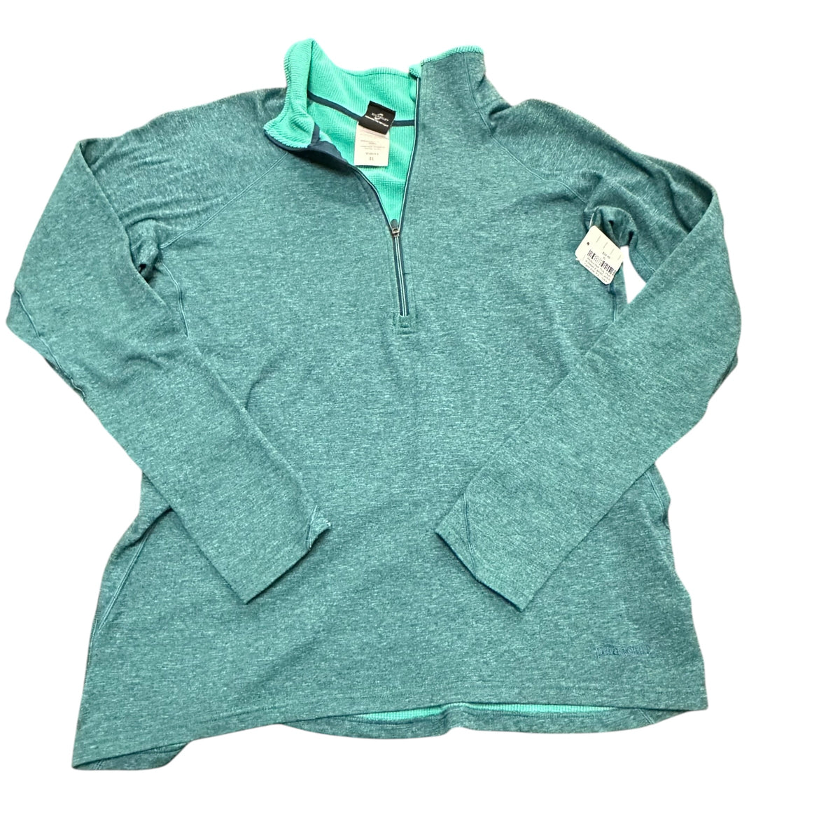PATAGONIA TEAL PERFORMACE BASELAYER CAPILENE PULLOVER SWEATSHIRT 100 XL