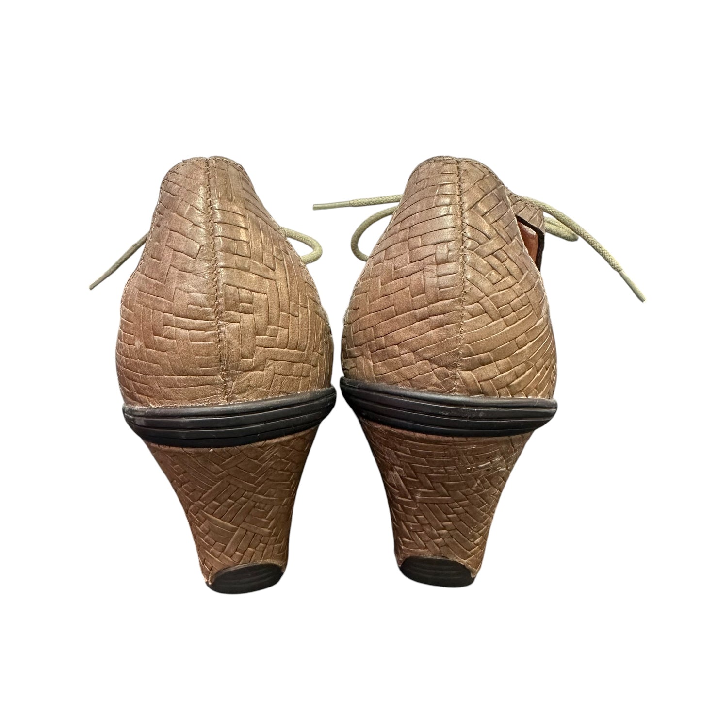GENTLE SOULS BROWN LACE UP OKEY DOKEY HEELS NEW 100 SZ 10