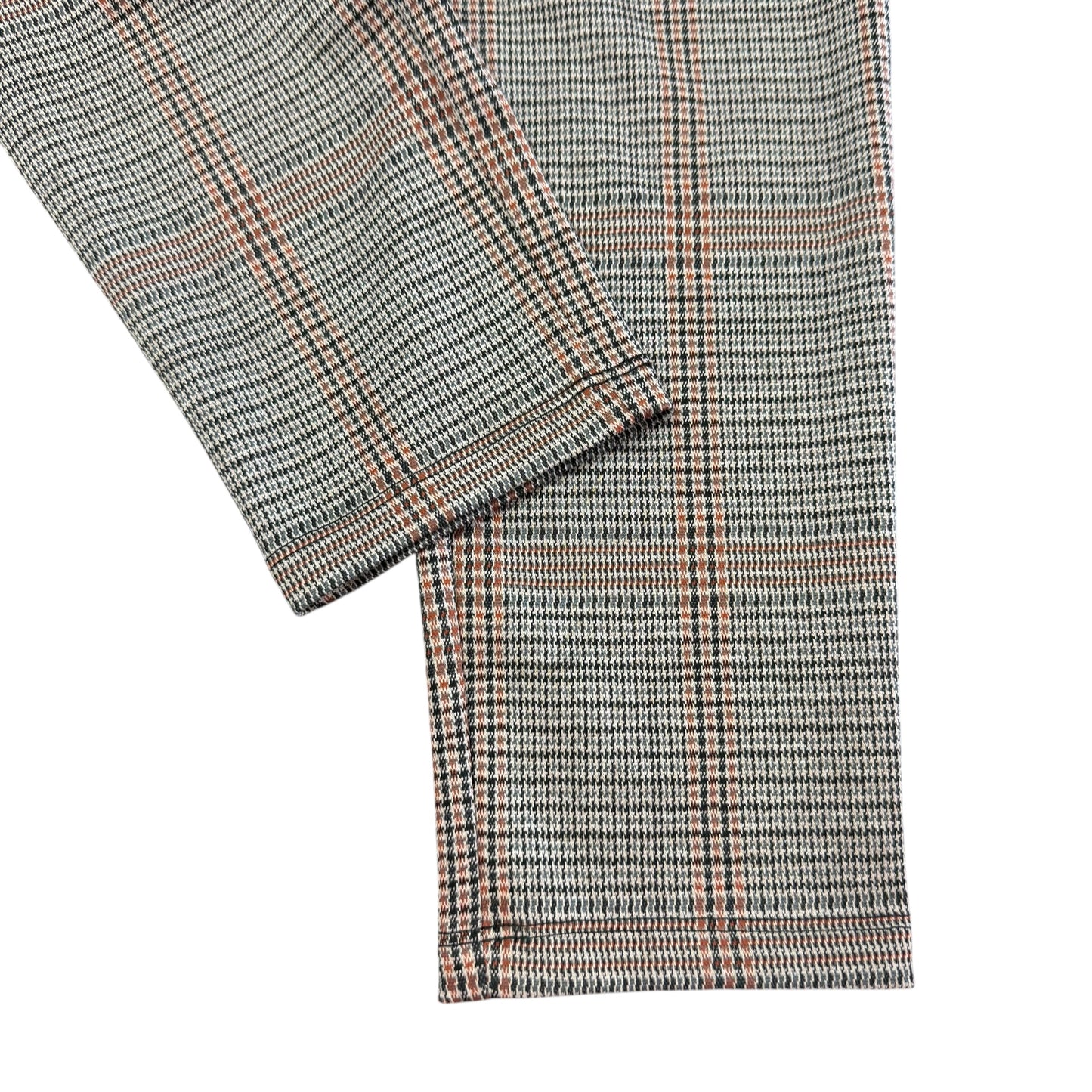 LOFT TAN BLACK HOUNDSTOOTH PULL ON PANTS 191 LARGE