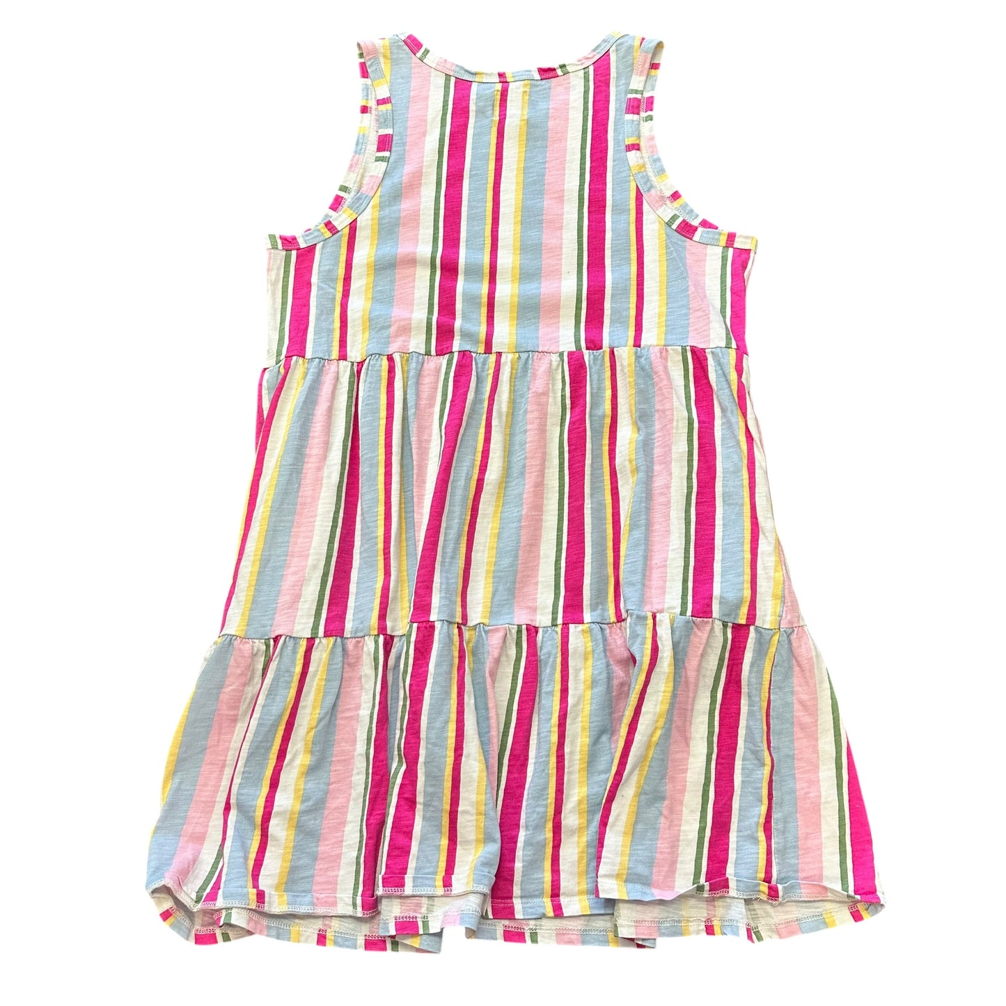 GAP STRIPED TIERED DRESS 244 LARGE