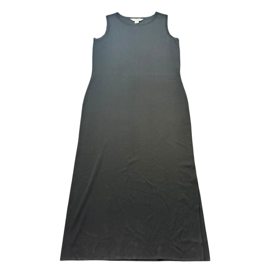 MING WANG BLACK KNIT SLEEVELESS DRESS 251 MEDIUM