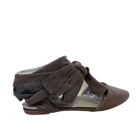 BAMBOO TAUKIS TAUPE FLATS WRAP ANKLE NEW 241 SZ 9