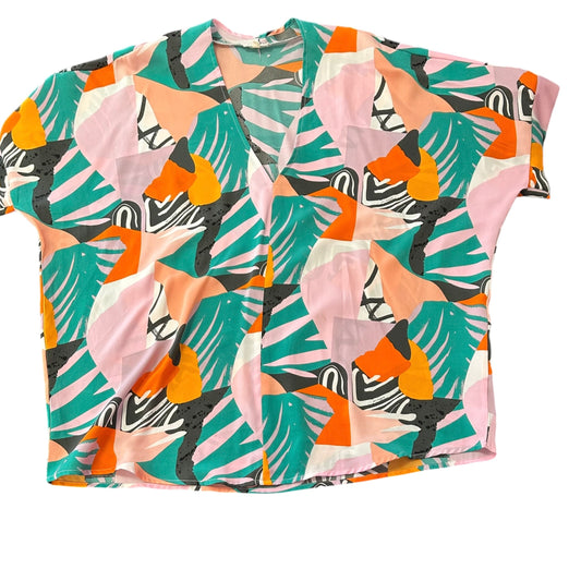 JODIFL COLORFUL OVERSIZED BLOUSE 100 SMALL
