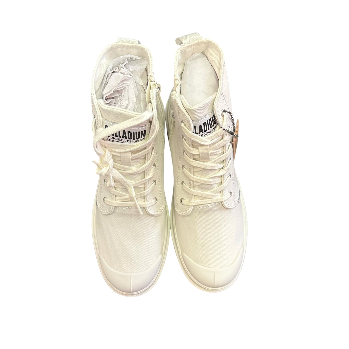 PALLADIUM PALLABASE TWILL BOOTS STAR WHITE 43 SZ 7