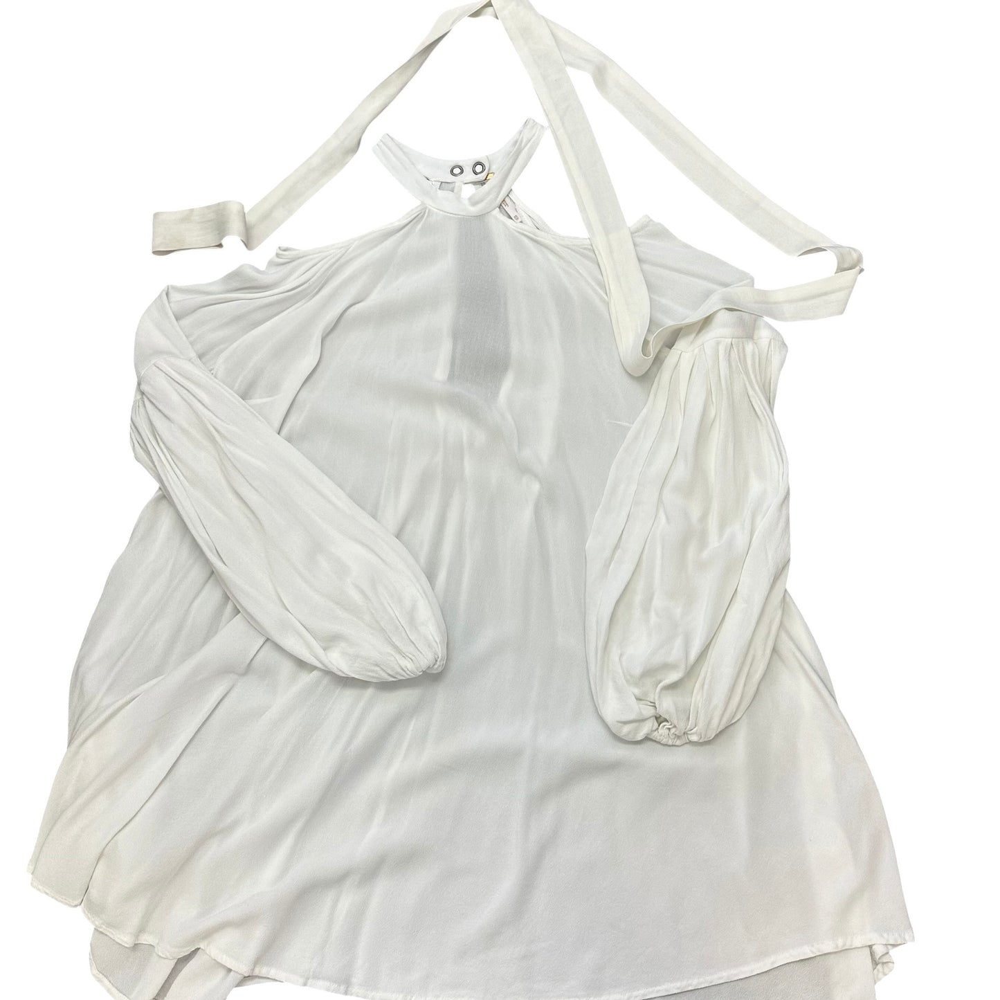 FREE PEOPLE WHITE LONG SLEEVE OPEN SHOULDER 100 XS
