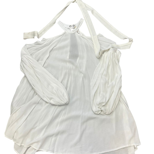 FREE PEOPLE WHITE LONG SLEEVE OPEN SHOULDER 100 XS