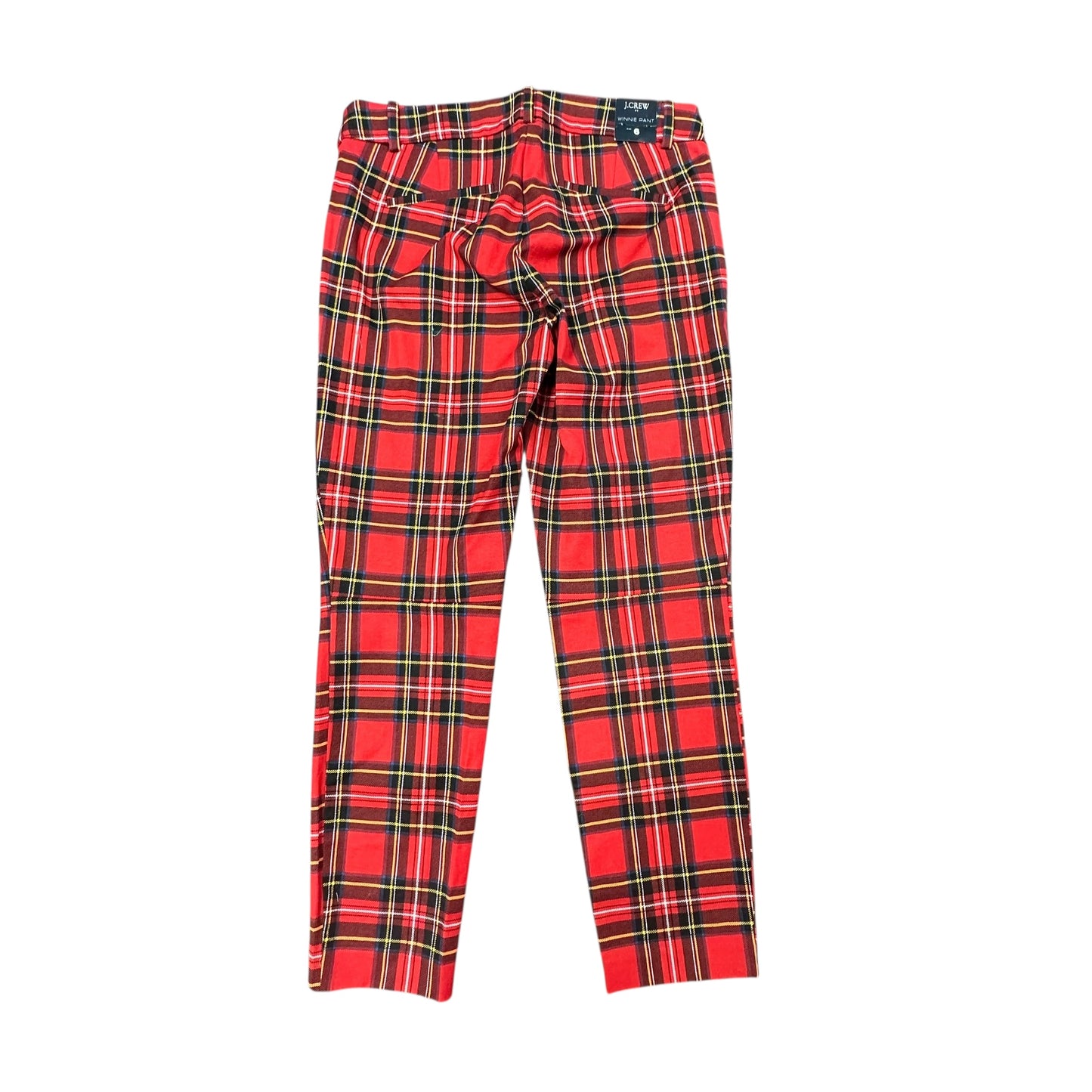 J CREW RED PLAID WINNIE PANT NWT $79 216 SZ 6