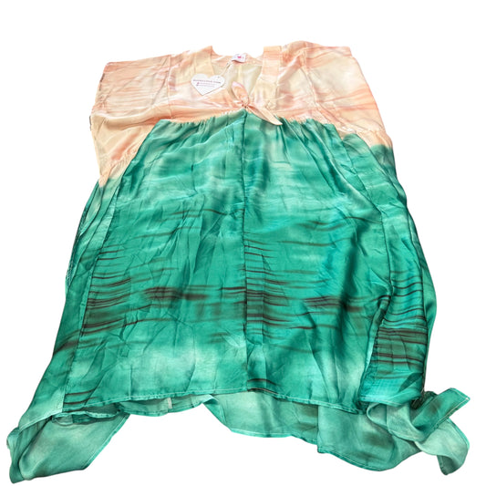 BUDDY LOVE TIE DYE KIMONO DRESS PINK GREEN NWT 100 S/M