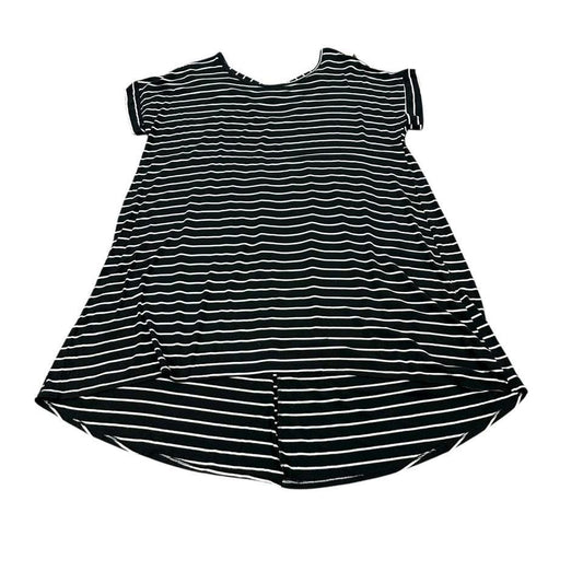 SWEET LOVELY BLACK WHITE STRIPED DRESS 58 2XL