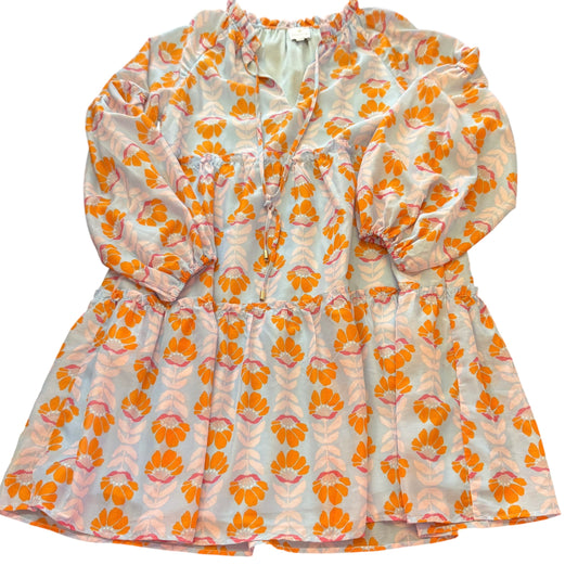 J MARIE LIGHT BLUE FLORAL DRESS 100 SMALL