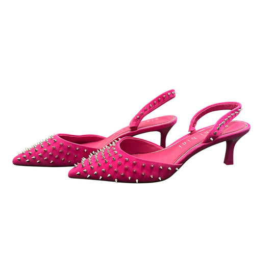 GIANNI BINI AZURIE STUDDED PINK HEELS 122 SZ 6