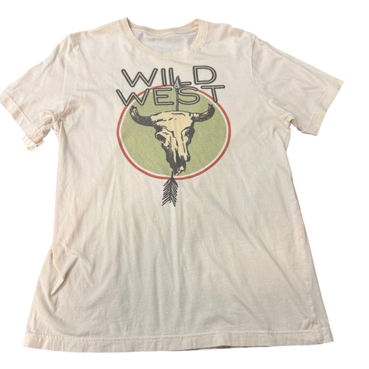 WILD WEST BEIGE WESTERN TSHIRT 100 LARGE