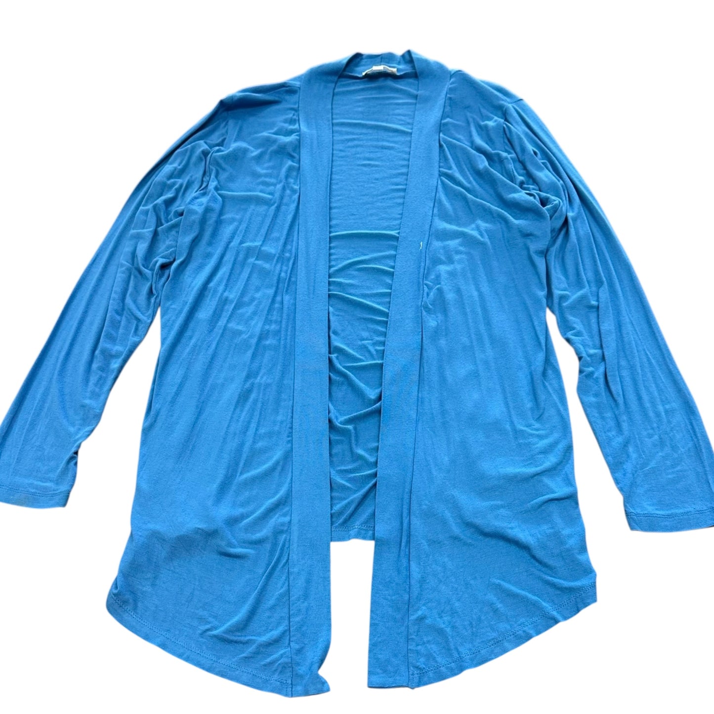 ZENANA OUTFITTERS BLUE OPEN CARDIGAN 38 LARGE