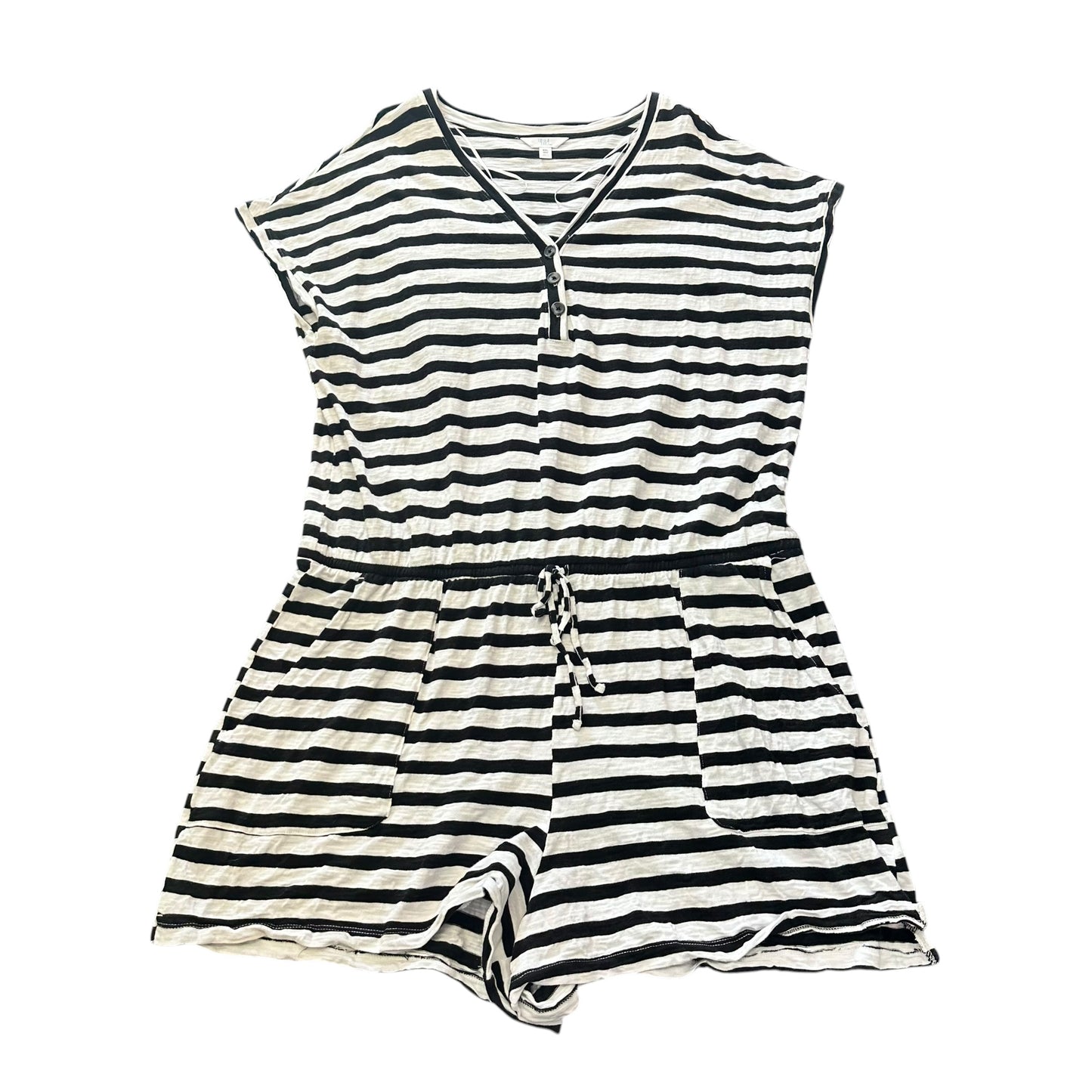 TIME & TRU BLACK WHITE ROMPER 268 2X