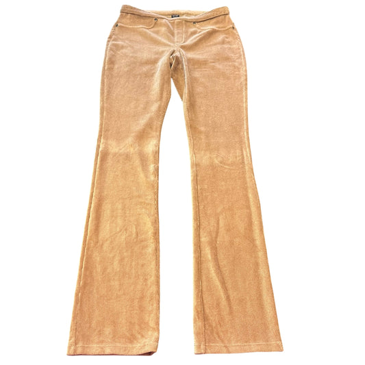 HUE Y2K LOW RISE TAN CORDUROY PANTS FLARES 100 XS