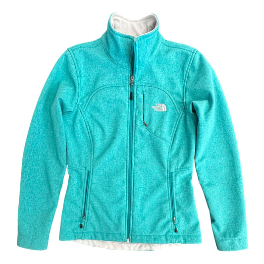 THE NORTH FACE TEAL FULL ZIP JACKET FLEECE LINED 122 SMALL