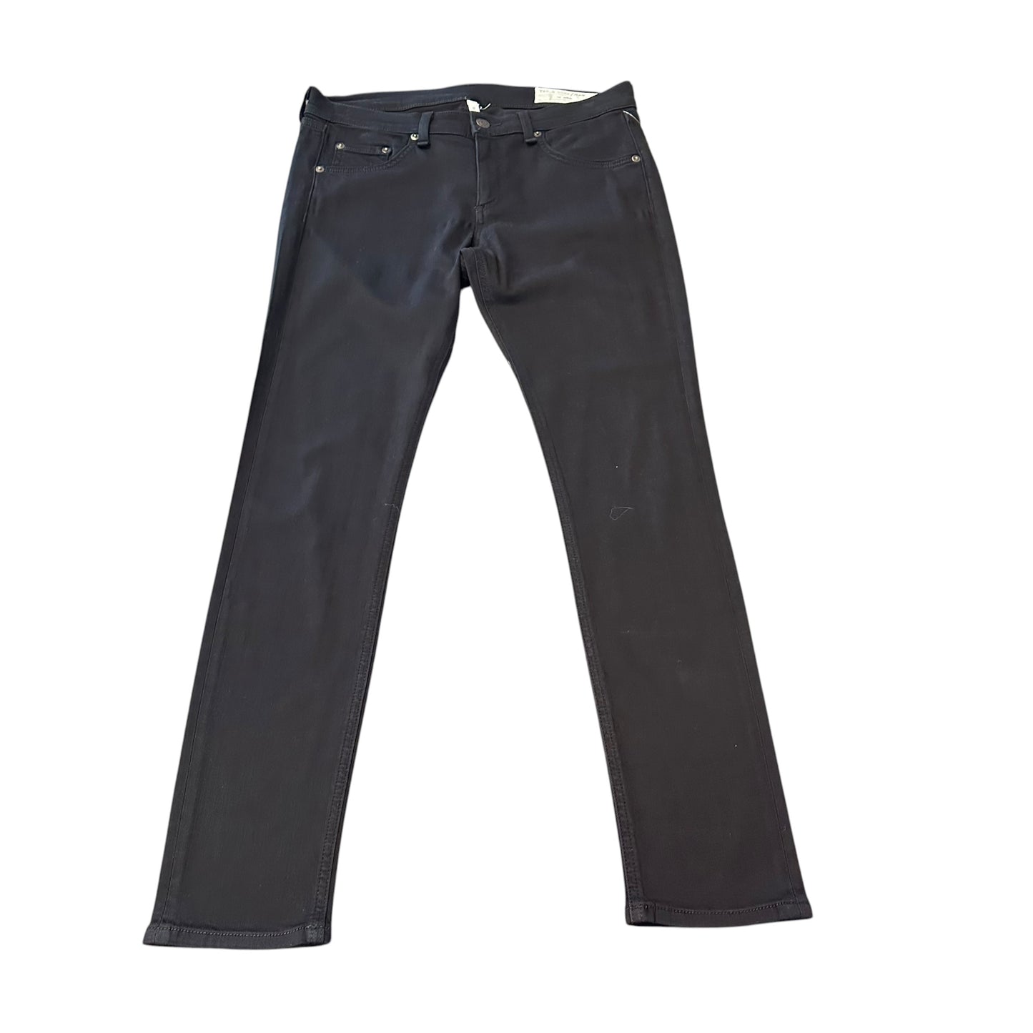 RAG & BONE JEAN BLACK CAPRI SKINNY 249 SZ 29