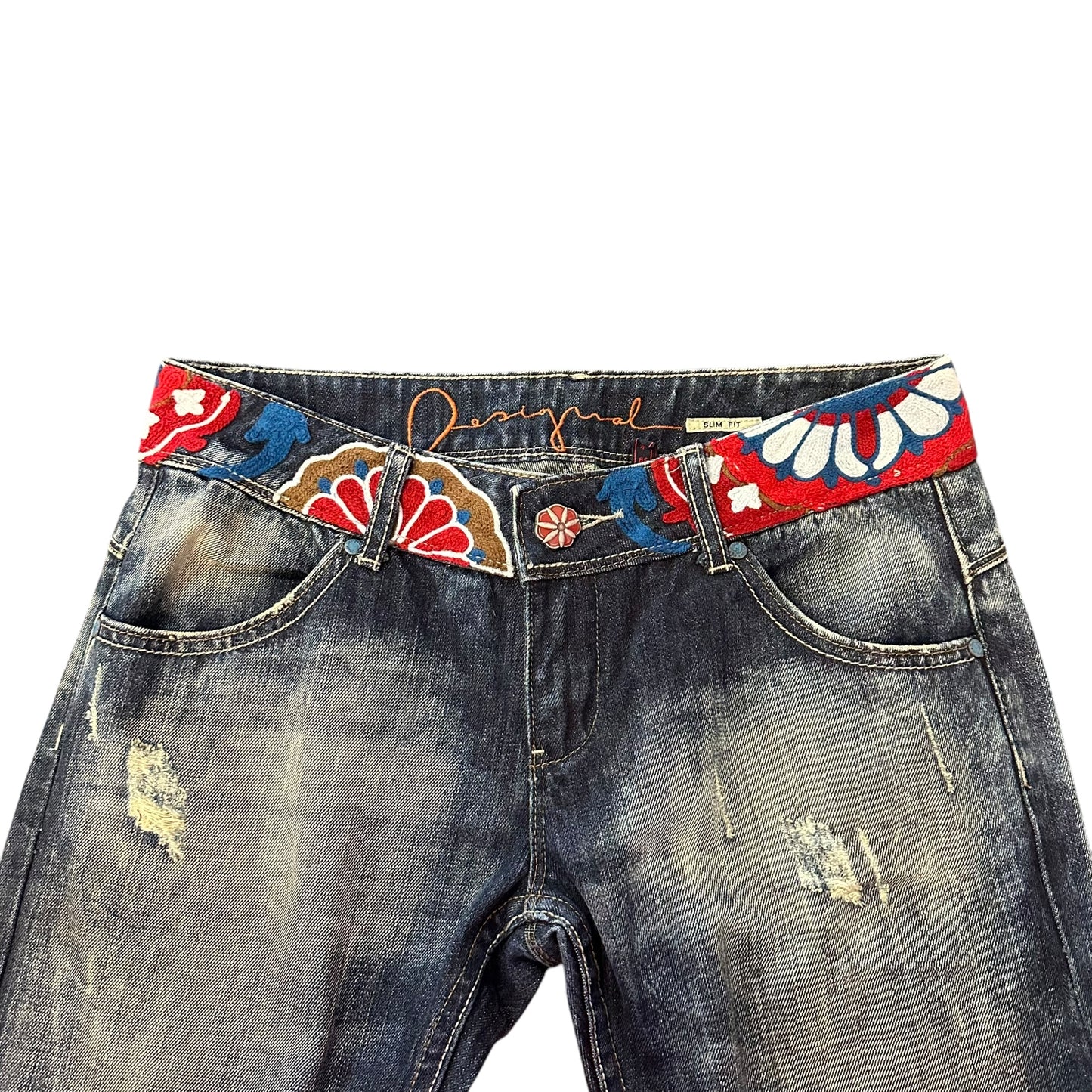 DESIGUAL LOW RISE DENIN BLUE JEANS 272 SZ 6