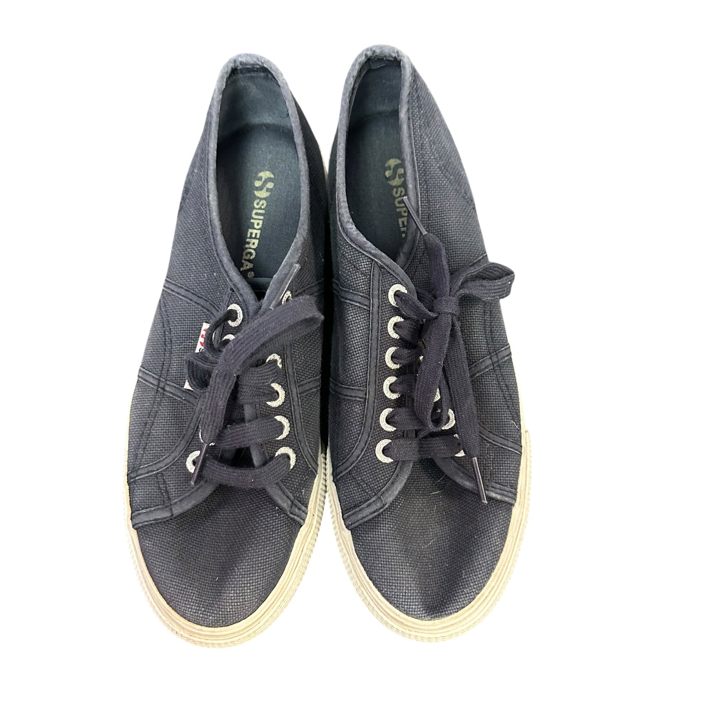 SUPERGA NAVY CANVAS SNEAKERS SZ 8