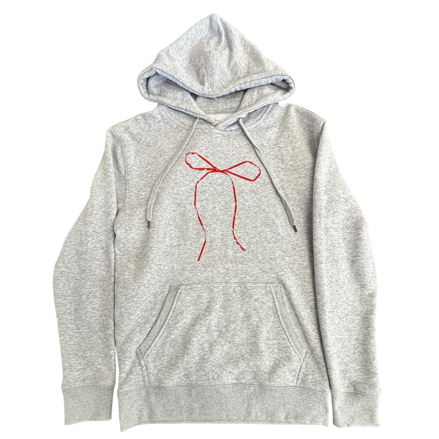 PS/LA GRAY RED BOW HOODIE 122 XS/SM
