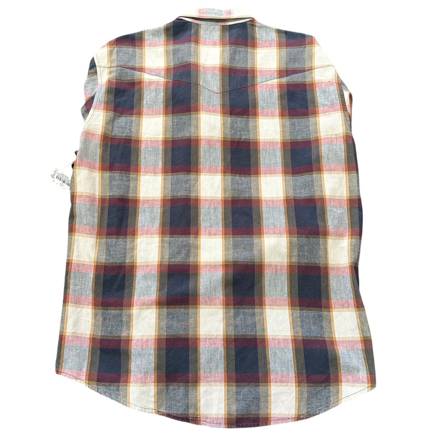 WRANGLER WESTERN BUTTON UP PLAID SHIRT UNISEX 250 XL