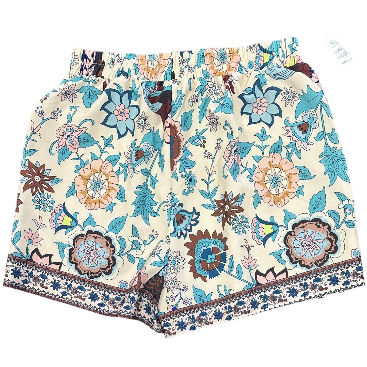 ELINGS BEIGE FLORAL TWO PIECE PAJAMA SET 236 XL