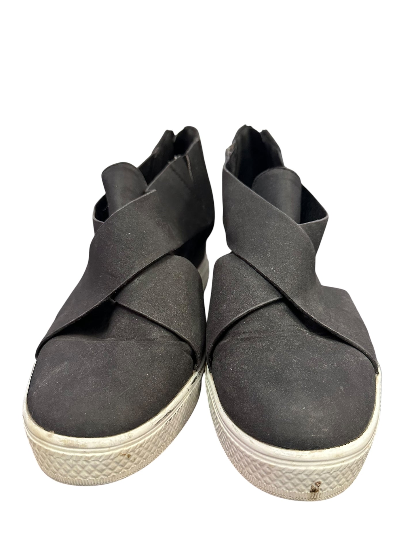 CCOCOCI BLACK WEDGE SNEAKERS SZ 8