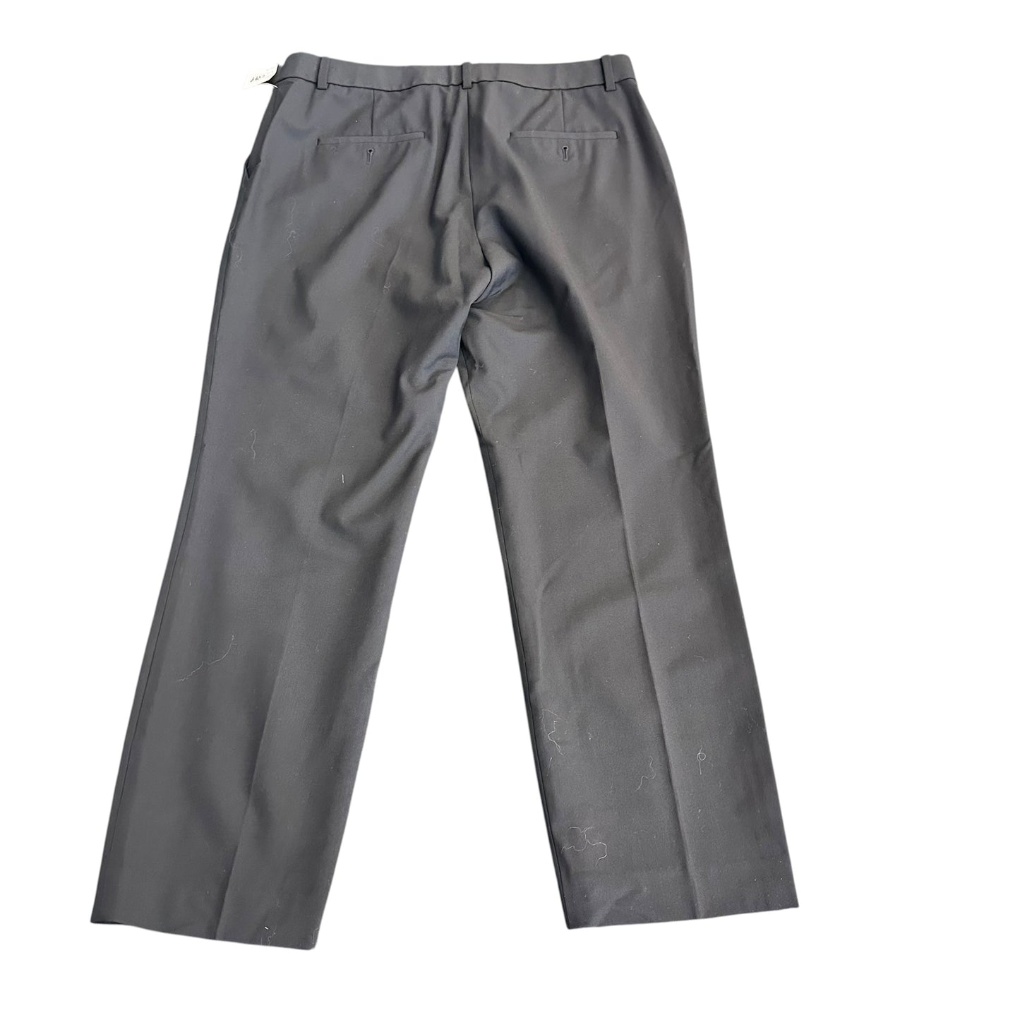 THEORY BLACK TROUSERS FLAT FRONT POCKETS SZ 8
