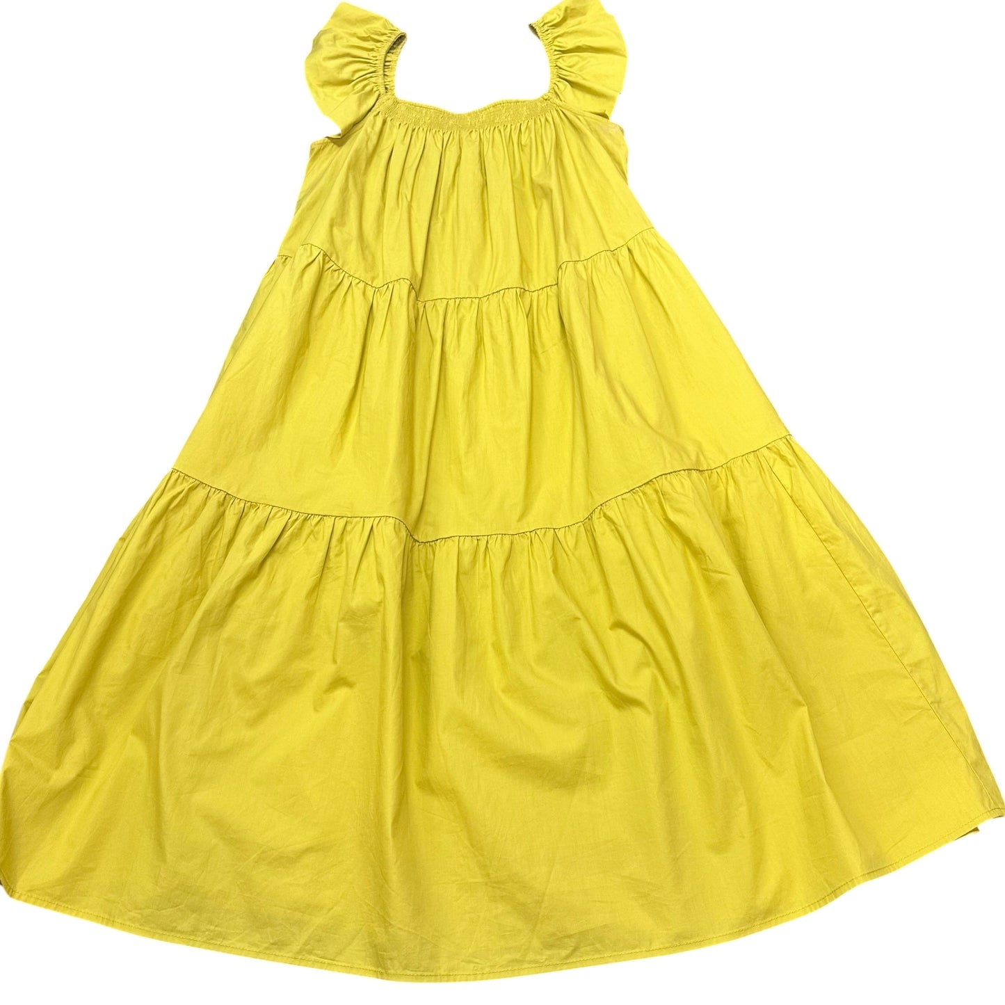 ODDI GREEN TIERED LONG DRESS 234 SMALL