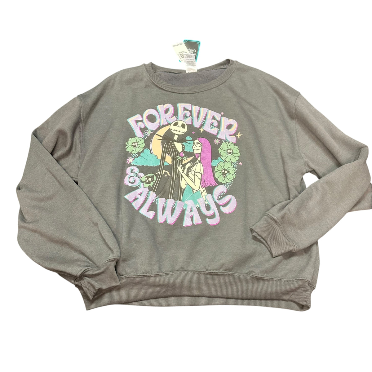 NIGHTMARE BE FOR CHRISTMAS GRAY SWEATSHIRT NWT 100 XL