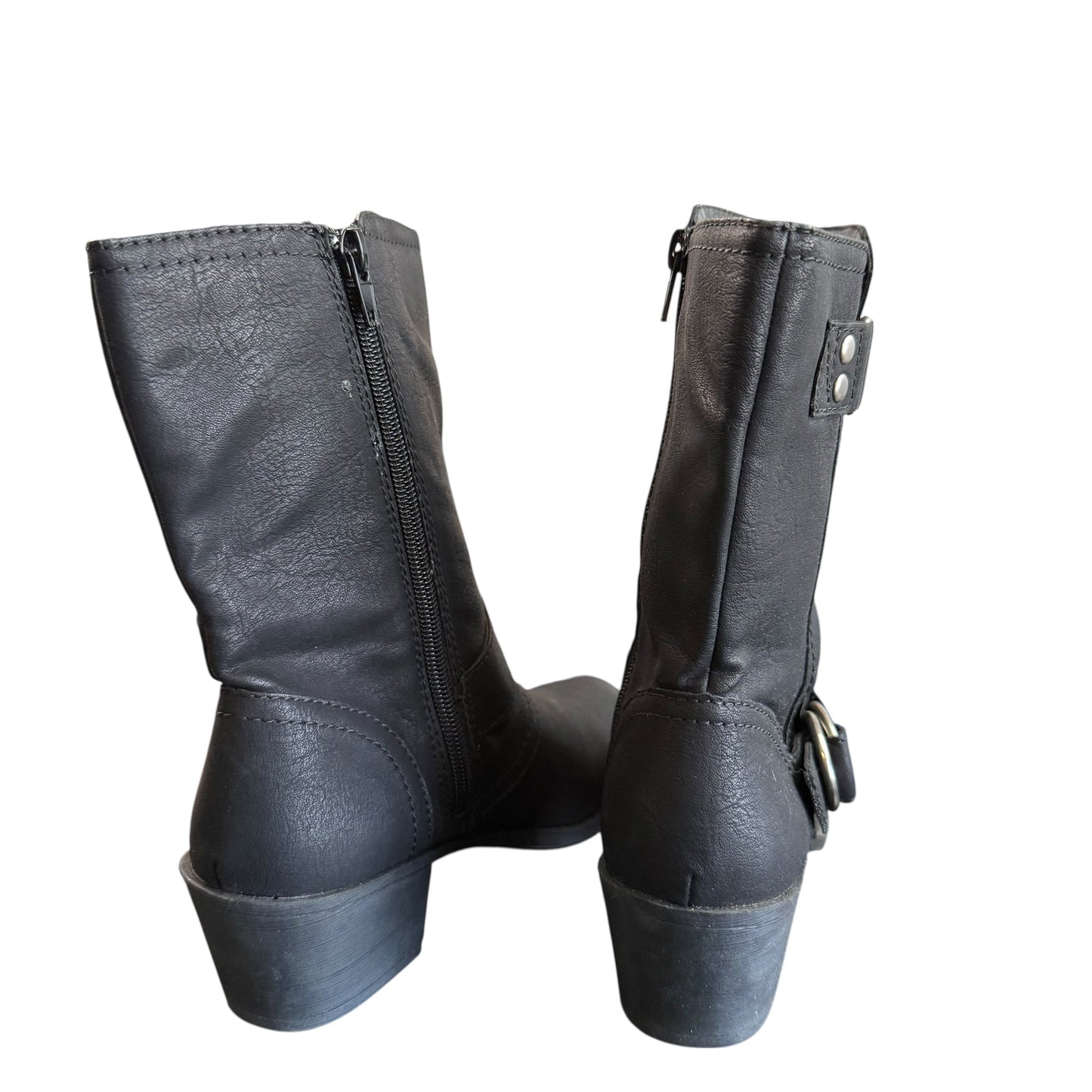 RAMPAGE BLACK MOTO BOOTS 91 NWOT SZ 6