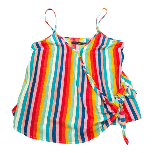 MIND CODE RAINBOW STRIPED SLEEVELESS BLOUSE 100 MEDIUM