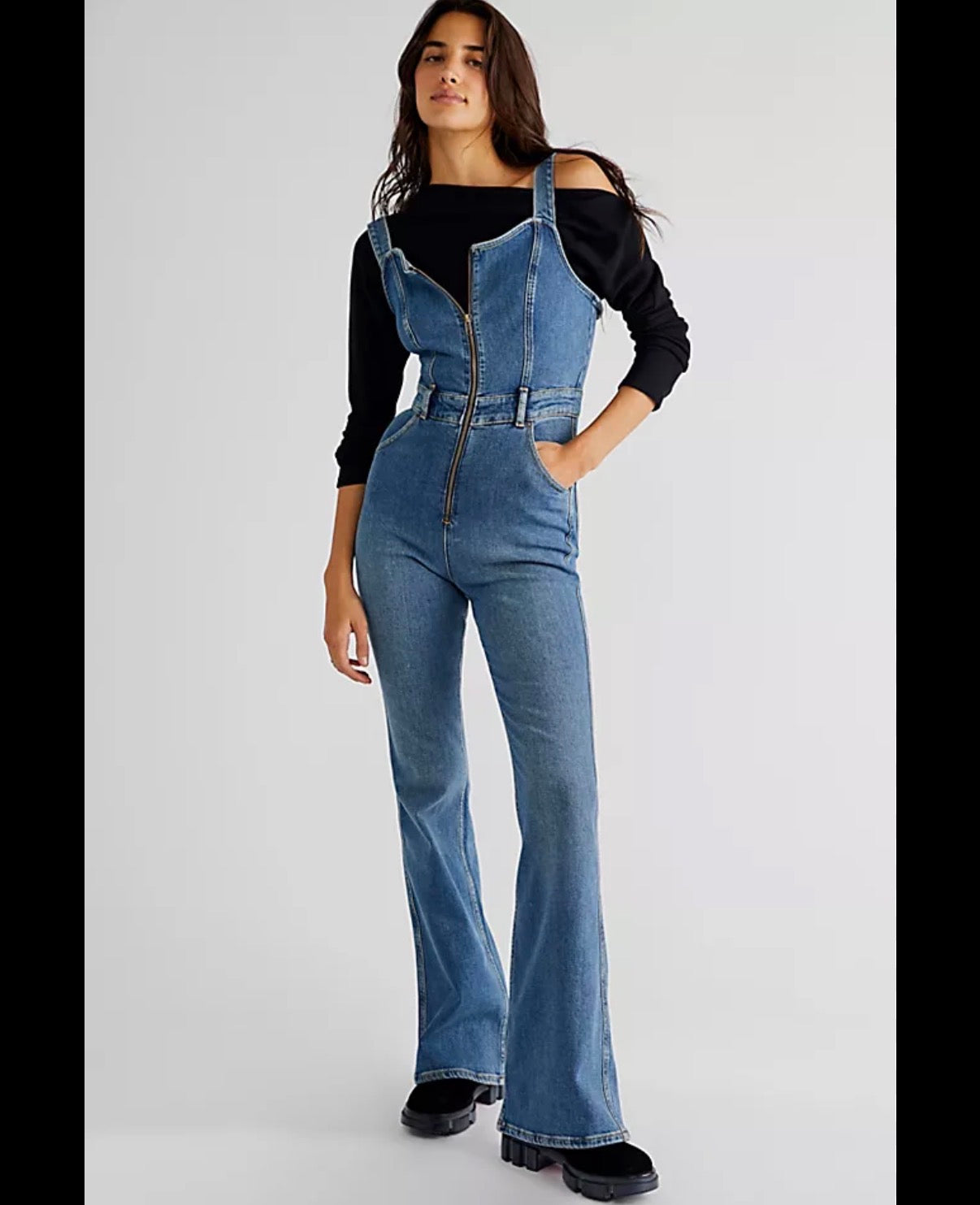 BOYISH DENIM BLUE JEAN JUMPSUIT 100 SZ 4