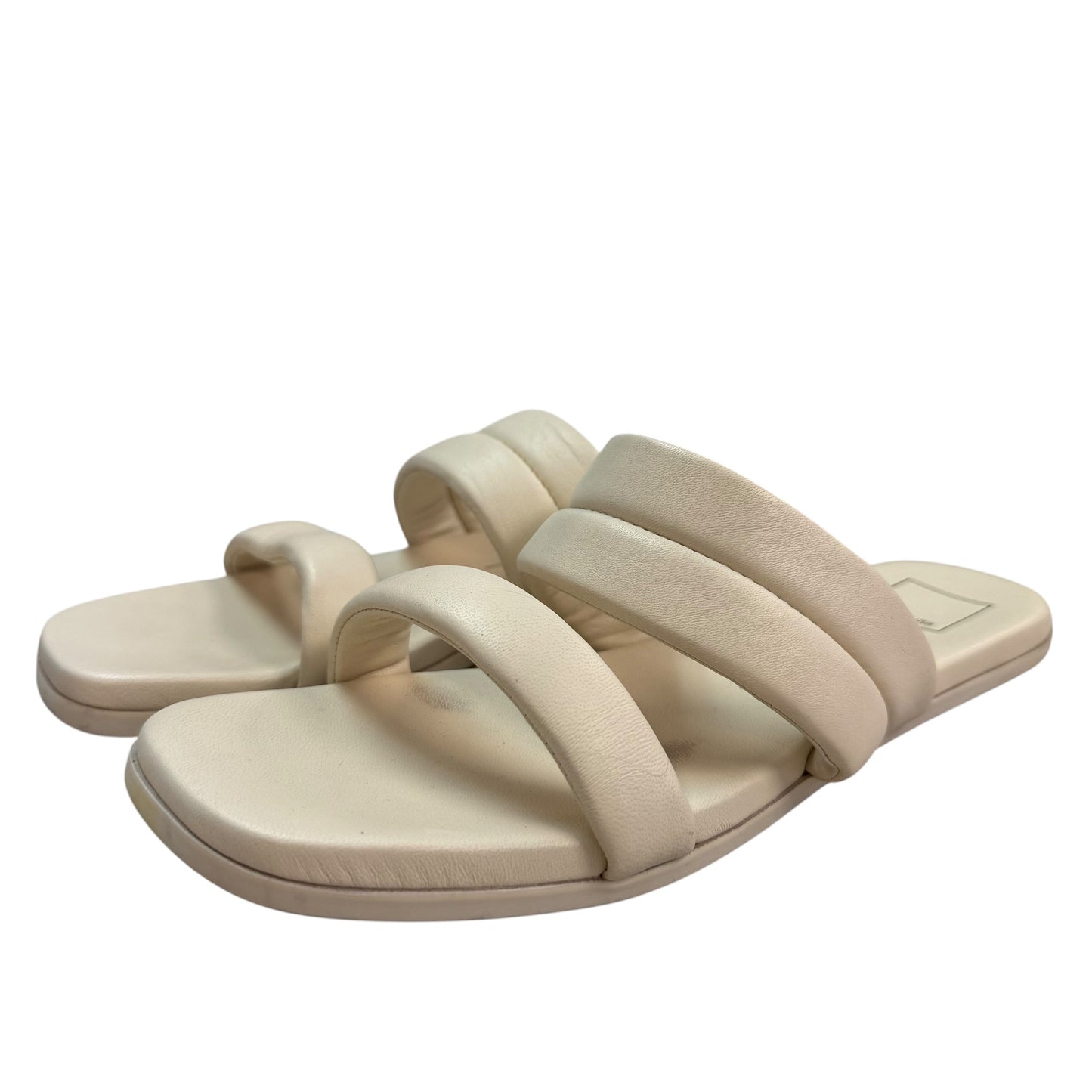 DOLCE VITA DOUBLE STRAP BEIGE FLAT SANDALS 123 SZ 10